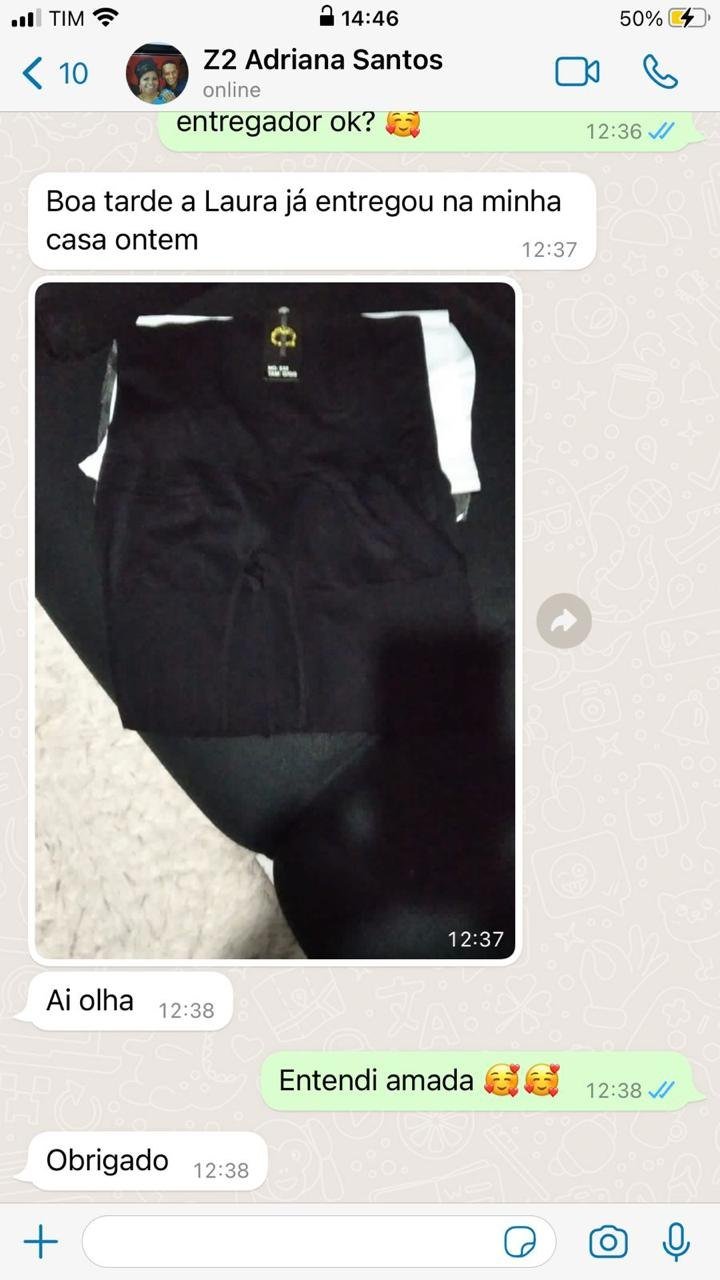 Confirmação de entrega ao cliente